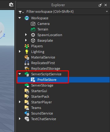 Move ProfileStore to ServerScriptService